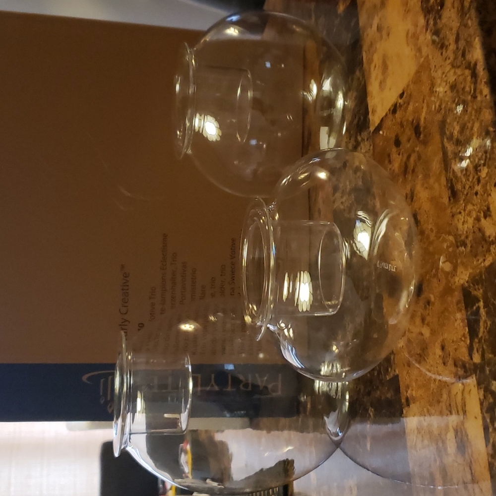 NIB Decorative PartyLite Eclectic Votive Trio